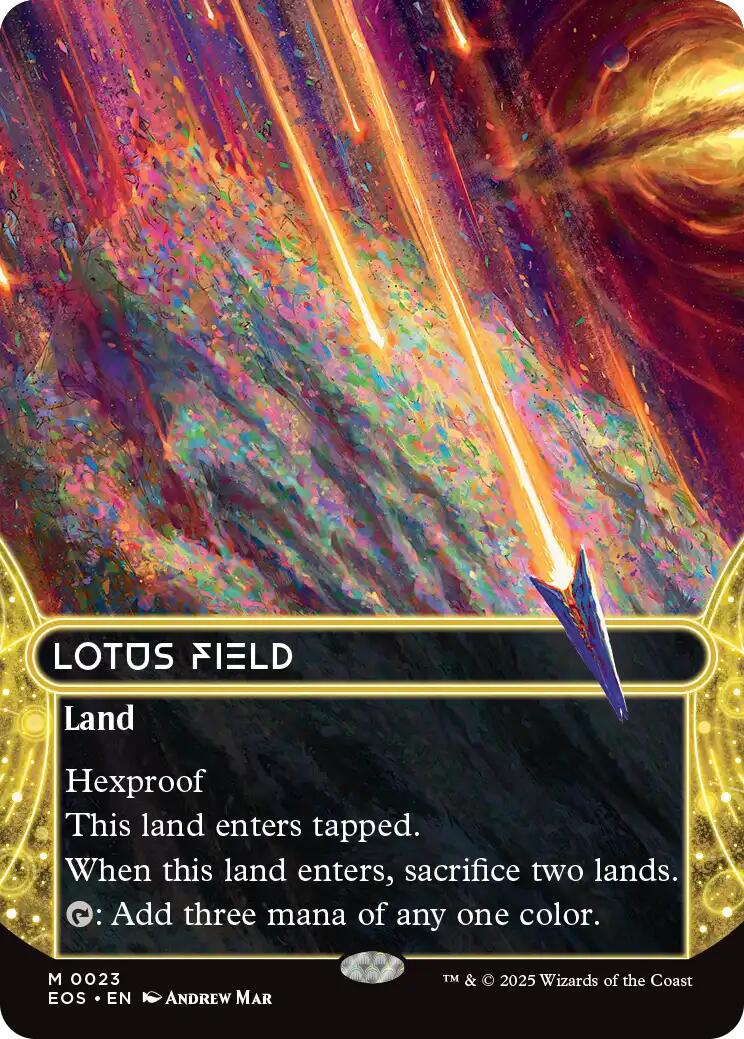 Lotus Field (0023) (Borderless) [Edge of Eternities: Stellar Sights] - Destination Retro