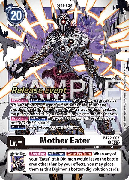 Mother Eater [BT22-007] [Cyber Eden Release Event Cards] - Destination Retro