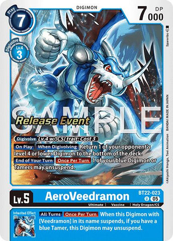 AeroVeedramon [BT22-023] [Cyber Eden Release Event Cards] - Destination Retro
