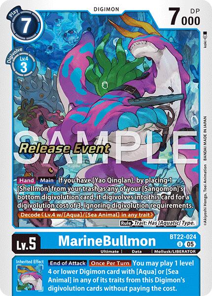 MarineBullmon [BT22-024] [Cyber Eden Release Event Cards] - Destination Retro