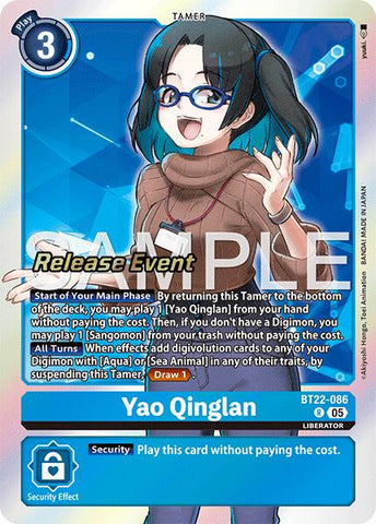 Yao Qinglan [BT22-086] [Cyber Eden Release Event Cards] - Destination Retro