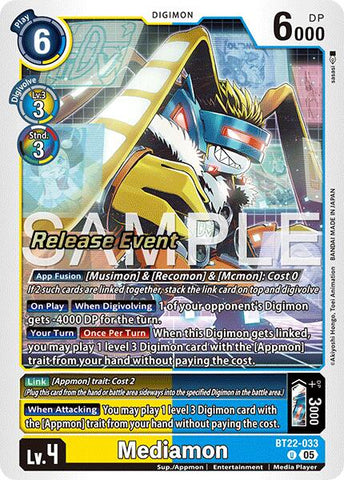 Mediamon [BT22-033] [Cyber Eden Release Event Cards] - Destination Retro