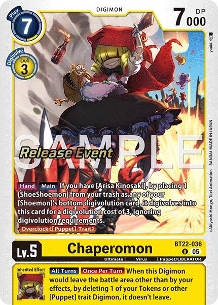 Chaperomon [BT22-036] [Cyber Eden Release Event Cards] - Destination Retro