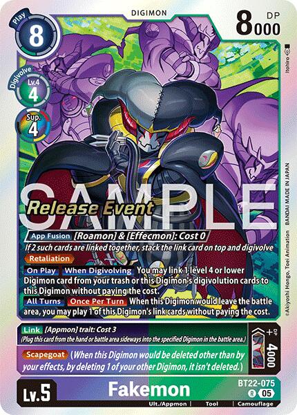 Fakemon [BT22-075] [Cyber Eden Release Event Cards] - Destination Retro