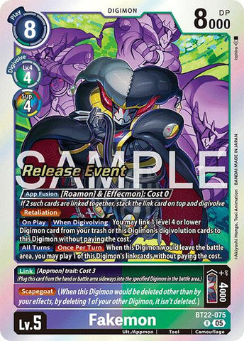 Fakemon [BT22-075] [Cyber Eden Release Event Cards] - Destination Retro