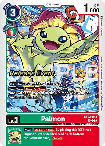 Palmon [BT22-044] [Cyber Eden Release Event Cards] - Destination Retro