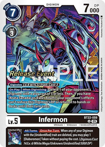 Infermon [BT22-059] [Cyber Eden Release Event Cards] - Destination Retro