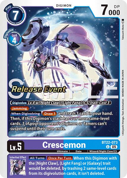Crescemon [BT22-073] [Cyber Eden Release Event Cards] - Destination Retro