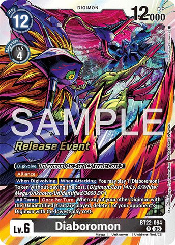 Diaboromon [BT22-064] [Cyber Eden Release Event Cards] - Destination Retro