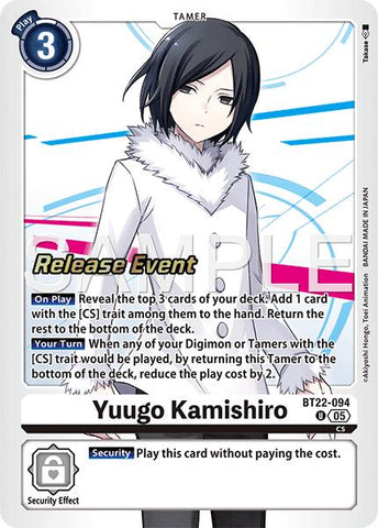 Yuugo Kamishiro [BT22-094] [Cyber Eden Release Event Cards] - Destination Retro