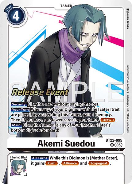 Akemi Suedou [BT22-095] [Cyber Eden Release Event Cards] - Destination Retro