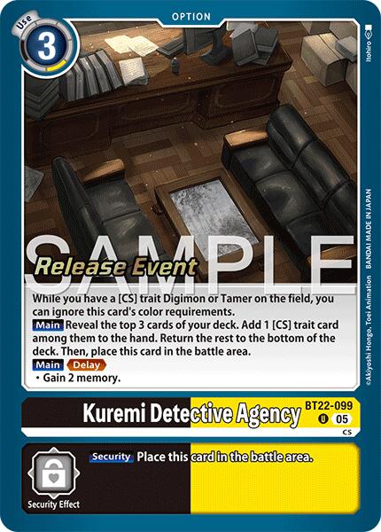 Kuremi Detective Agency [BT22-099] [Cyber Eden Release Event Cards] - Destination Retro