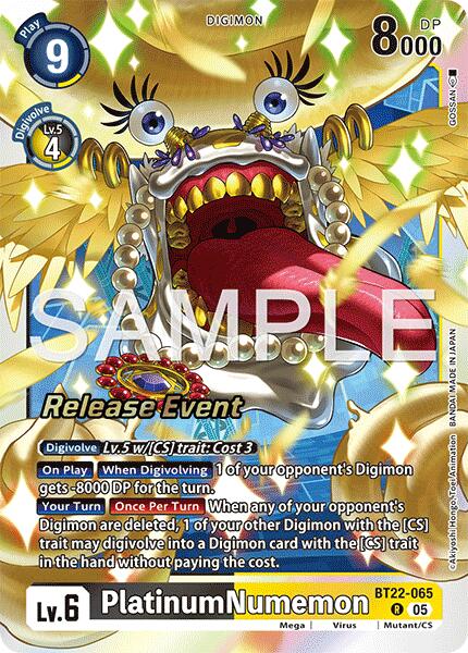 PlatinumNumemon [BT22-065] [Cyber Eden Release Event Cards] - Destination Retro