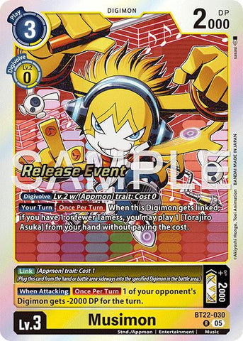 Musimon [BT22-030] [Cyber Eden Release Event Cards] - Destination Retro
