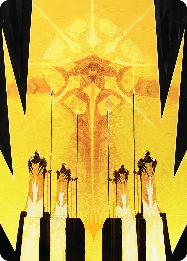 Hardlight Containment Art Card (Gold-Stamped Planeswalker Symbol) [Edge of Eternities Art Series] - Destination Retro