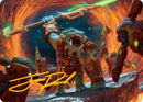 Frontline War-Rager Art Card (Gold-Stamped Signature) [Edge of Eternities Art Series] - Destination Retro