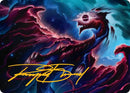 Nova Hellkite Art Card (18/54) (Gold-Stamped Signature) [Edge of Eternities Art Series] - Destination Retro