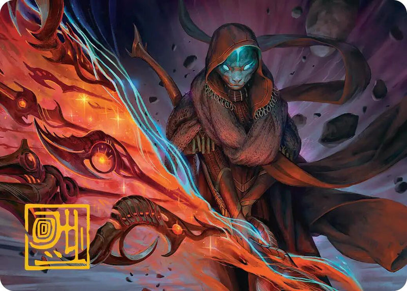 Weftstalker Ardent Art Card (Gold-Stamped Signature) [Edge of Eternities Art Series] - Destination Retro