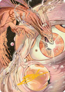 Nova Hellkite Art Card (40/54) (Gold-Stamped Signature) [Edge of Eternities Art Series] - Destination Retro