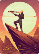 Sami, Wildcat Captain Art Card (Gold-Stamped Signature) [Edge of Eternities Art Series] - Destination Retro