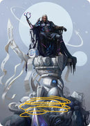 Tezzeret, Cruel Captain Art Card (35/54) (Gold-Stamped Signature) [Edge of Eternities Art Series] - Destination Retro