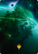 Evendo, Waking Haven Art Card (Gold-Stamped Planeswalker Symbol) [Edge of Eternities Art Series] - Destination Retro