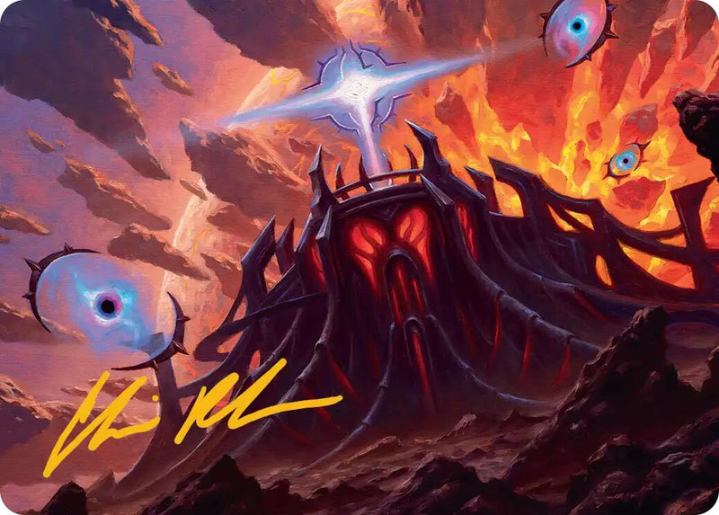 Secluded Starforge Art Card (Gold-Stamped Signature) [Edge of Eternities Art Series] - Destination Retro