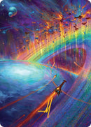 Cascading Cataracts Art Card (43/54) (Gold-Stamped Signature) [Edge of Eternities Art Series] - Destination Retro