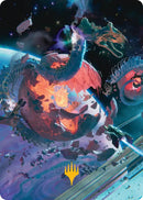 Scavenger Grounds Art Card (47/54) (Gold-Stamped Planeswalker Symbol) [Edge of Eternities Art Series] - Destination Retro