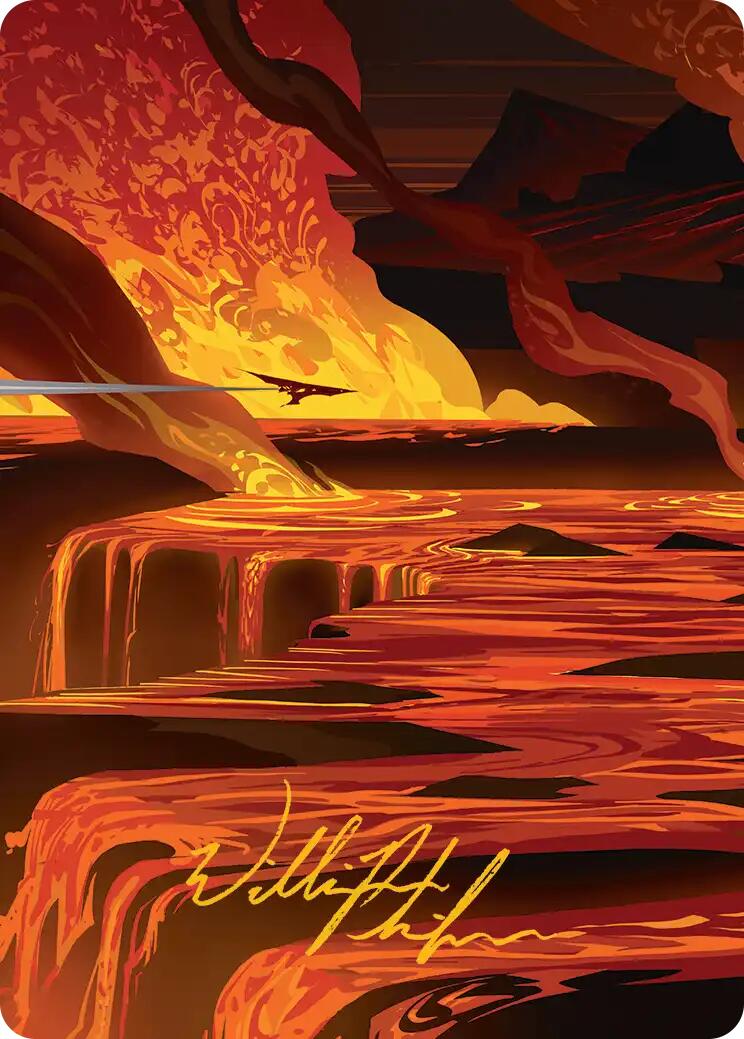 Blast Zone Art Card (Gold-Stamped Signature) [Edge of Eternities Art Series] - Destination Retro