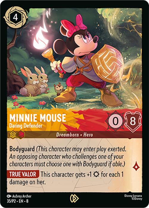 Minnie Mouse - Daring Defender (35) [Promo Cards] - Destination Retro