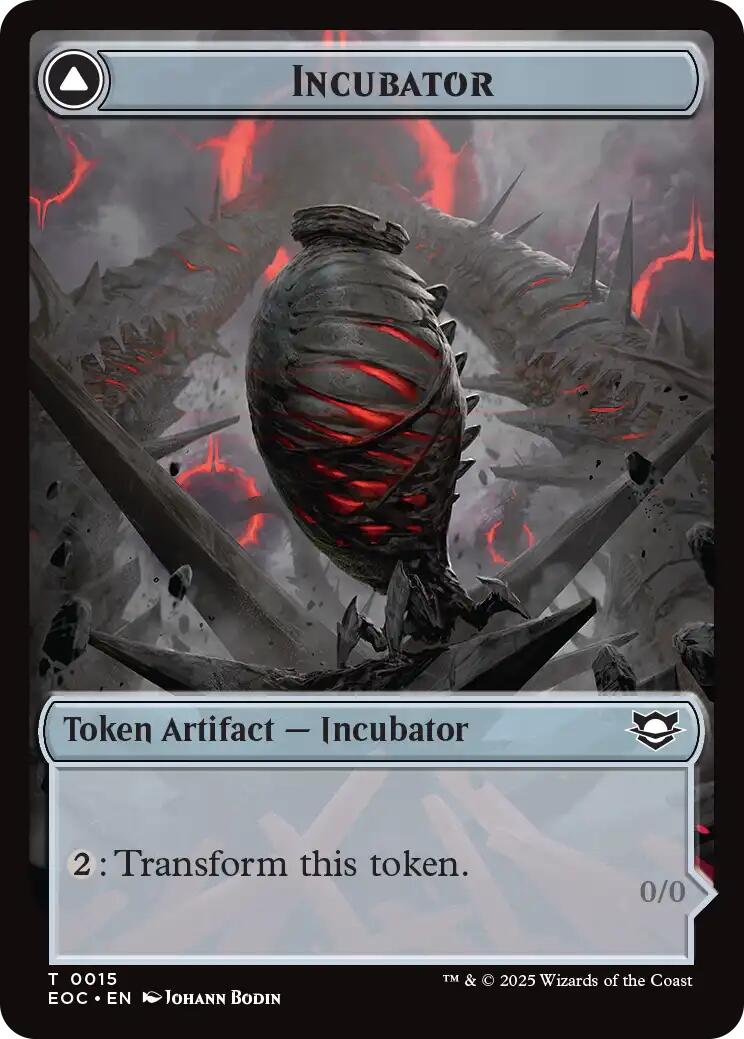Incubator // Phyrexian Double-Sided Token [Edge of Eternities Commander Tokens] - Destination Retro