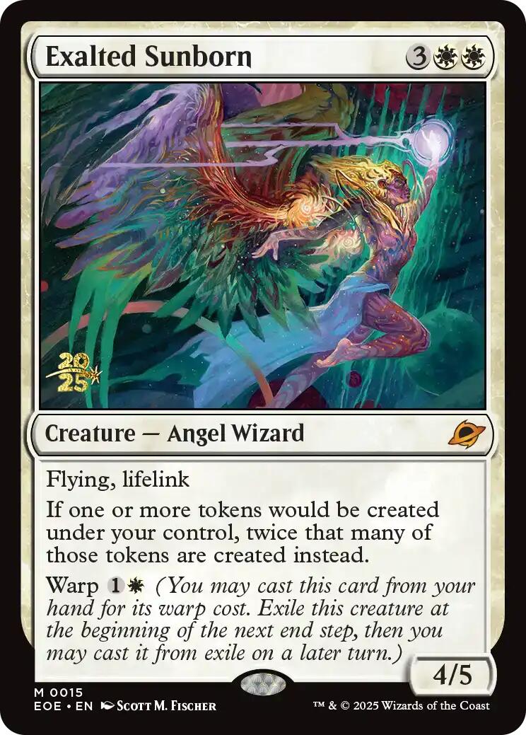 Exalted Sunborn [Edge of Eternities Prerelease Promos] - Destination Retro