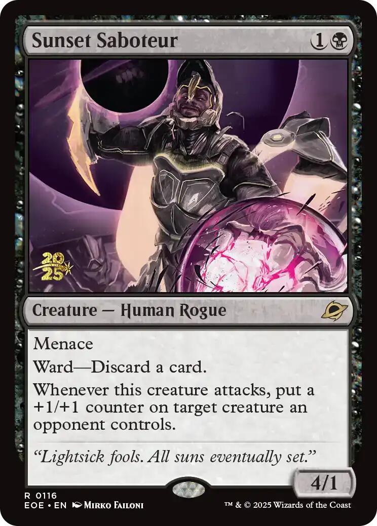 Sunset Saboteur [Edge of Eternities Prerelease Promos] - Destination Retro