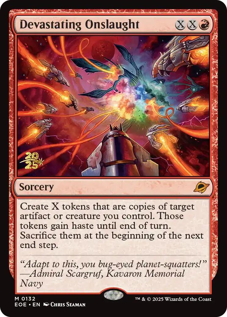 Devastating Onslaught [Edge of Eternities Prerelease Promos] - Destination Retro