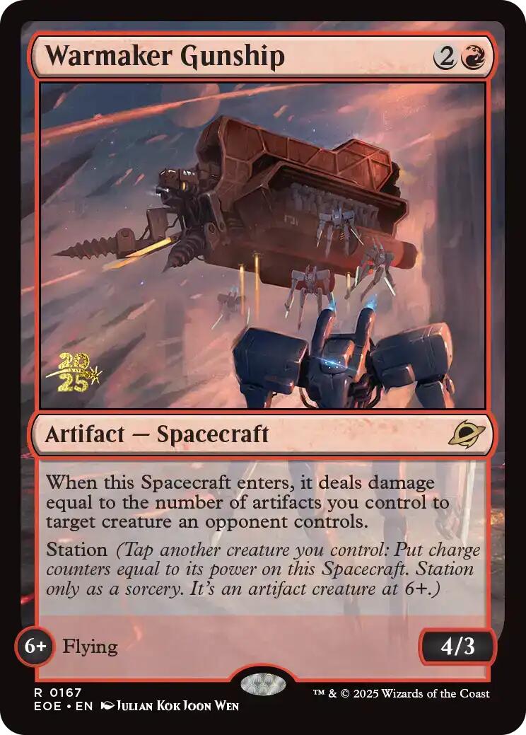 Warmaker Gunship [Edge of Eternities Prerelease Promos] - Destination Retro