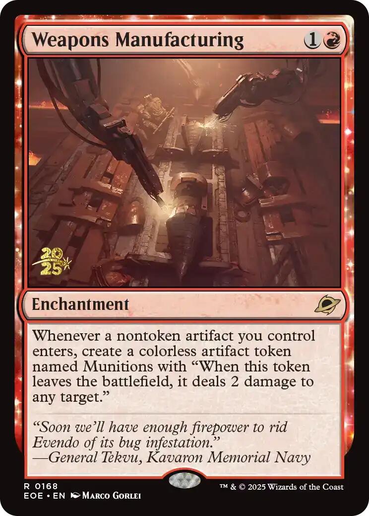 Weapons Manufacturing [Edge of Eternities Prerelease Promos] - Destination Retro