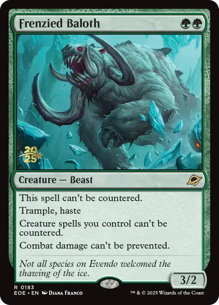 Frenzied Baloth [Edge of Eternities Prerelease Promos] - Destination Retro