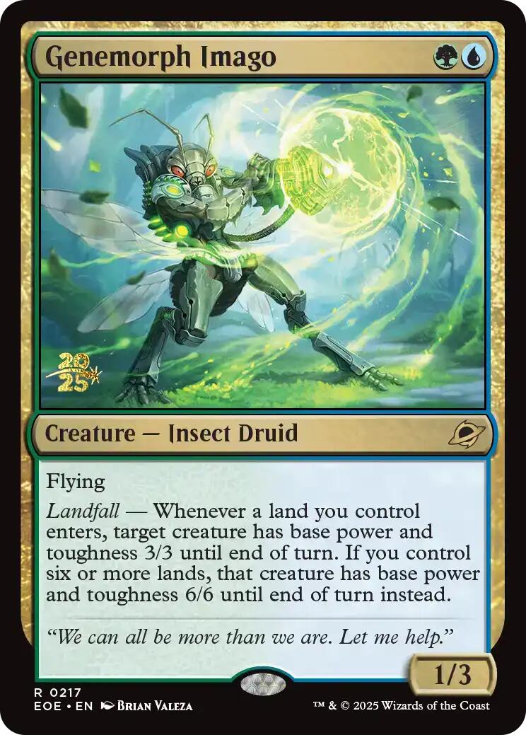Genemorph Imago [Edge of Eternities Prerelease Promos] - Destination Retro