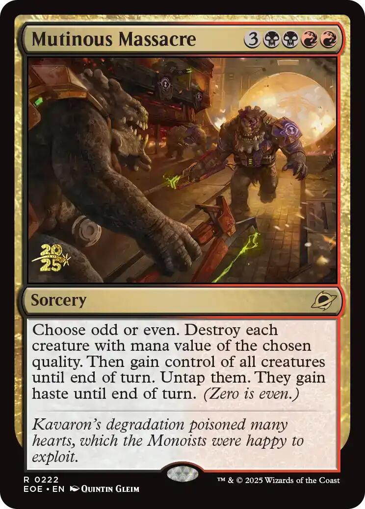 Mutinous Massacre [Edge of Eternities Prerelease Promos] - Destination Retro