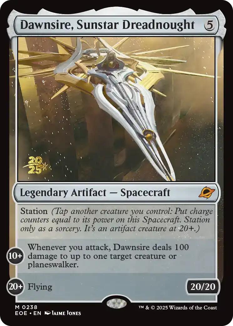 Dawnsire, Sunstar Dreadnought [Edge of Eternities Prerelease Promos] - Destination Retro