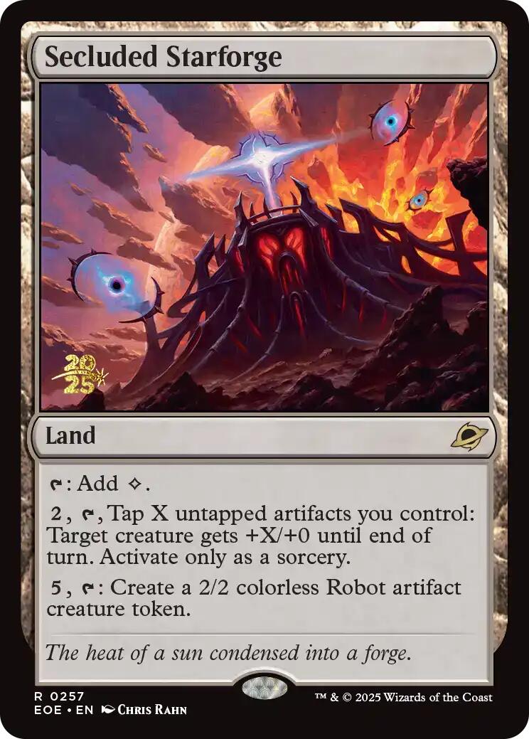 Secluded Starforge [Edge of Eternities Prerelease Promos] - Destination Retro
