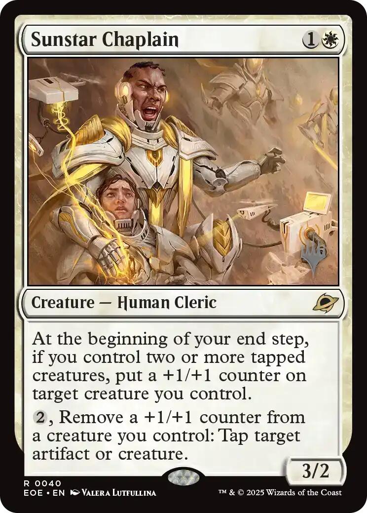 Sunstar Chaplain (Promo Pack) [Edge of Eternities Promo Pack] - Destination Retro