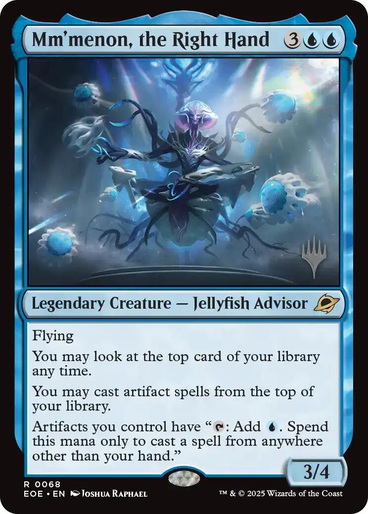 Mm'menon, the Right Hand (Promo Pack) [Edge of Eternities Promo Pack] - Destination Retro