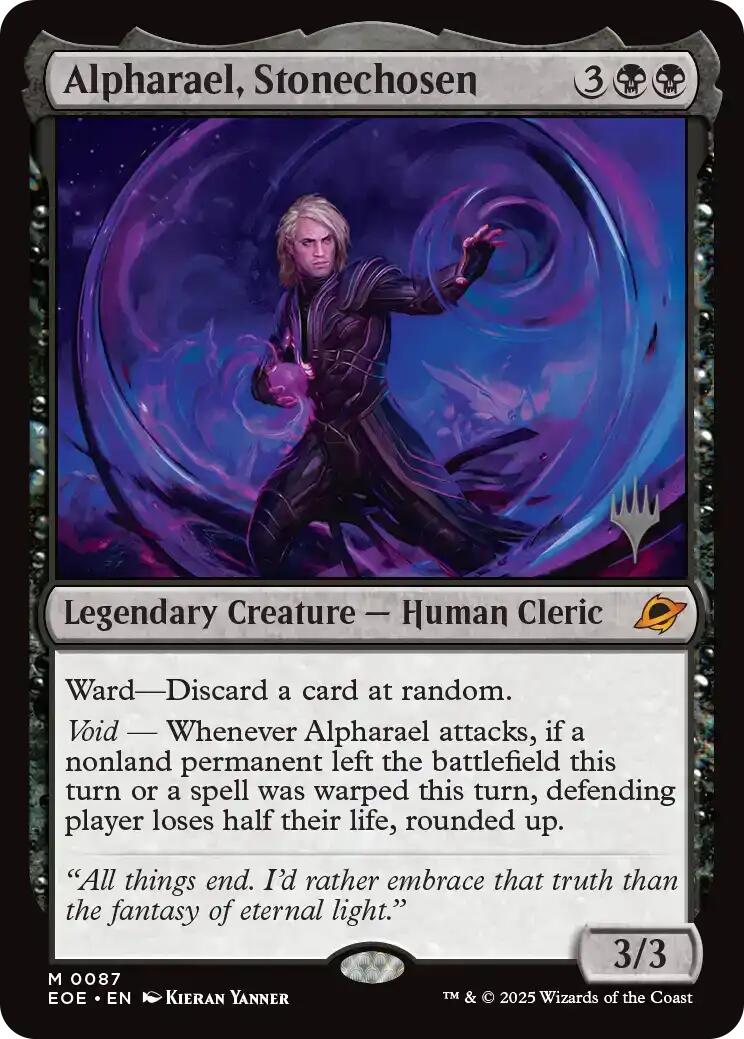 Alpharael, Stonechosen (Promo Pack) [Edge of Eternities Promo Pack] - Destination Retro