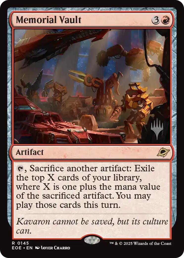 Memorial Vault (Promo Pack) [Edge of Eternities Promo Pack] - Destination Retro
