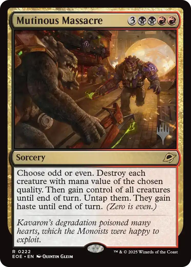 Mutinous Massacre (Promo Pack) [Edge of Eternities Promo Pack] - Destination Retro