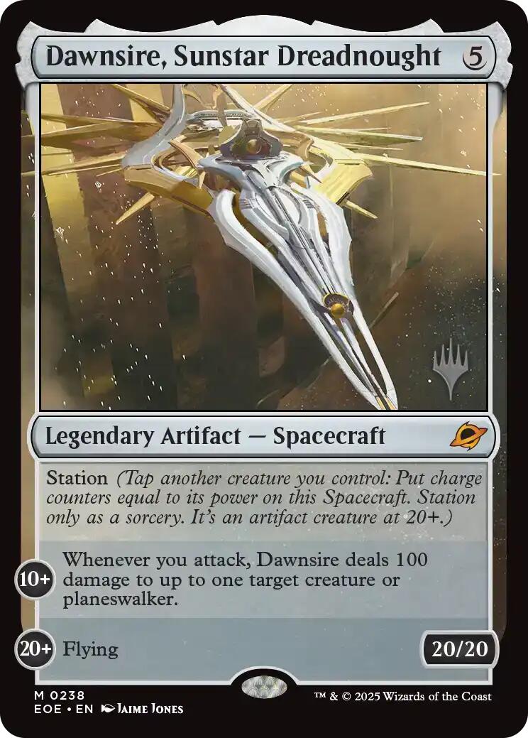 Dawnsire, Sunstar Dreadnought (Promo Pack) [Edge of Eternities Promo Pack] - Destination Retro