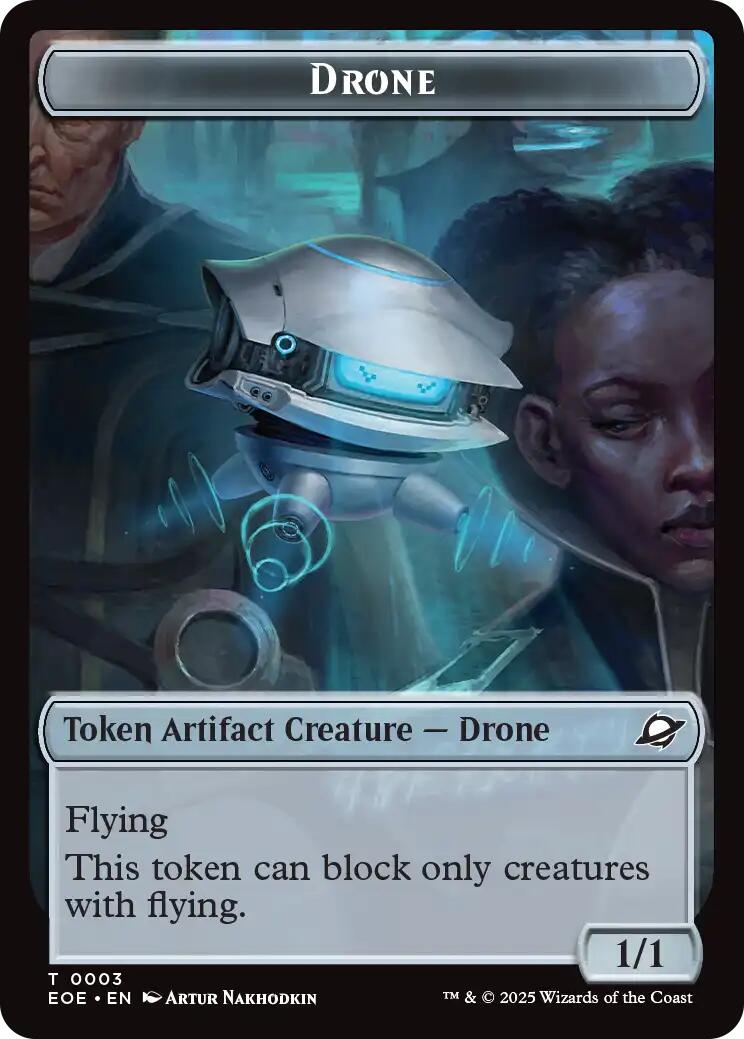 Drone // Lander (0006) Doubled-Sided Token [Edge of Eternities Tokens] - Destination Retro