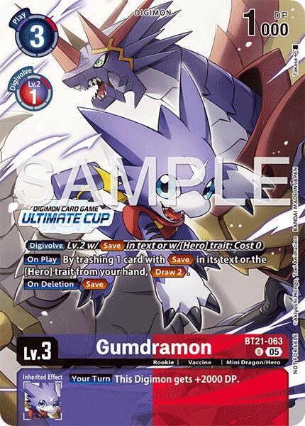 Gumdramon [BT21-063] (Ultimate Cup 25-26 Season 2) [World Convergence] - Destination Retro